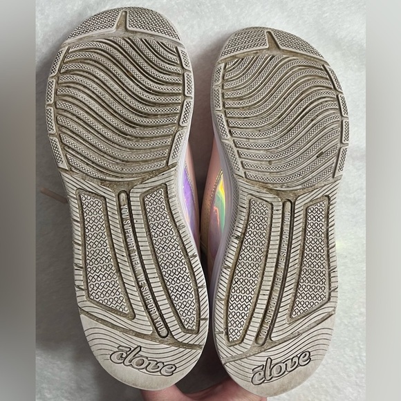 Clove womens 9 Shoes Sneakers Healthcare Nursing Pink Holographic Limited Ed - Picture 6 of 10